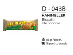 HANIMELLER BISCOTTI ALLE NOCCIOLE 82GR D - 043B