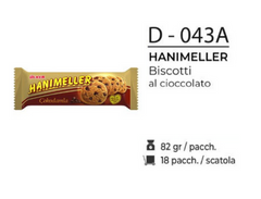 HANIMELLER BISCOTTI AL CIOCCOLATO 82GR D - 043A