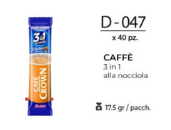 CAFFE 3 IN 1 ALLA NOCCIOLA 17GR D - 047