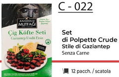 SET DI POLPETTE CRUDE STILE DI GAZIANTEP SENZA CARNE C - 022