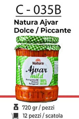 NATURA AJVAR DOLCE / PICCANTE 720 GR C - 035B
