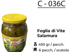 FOGLIA DI VITE SALAMURA 450 GR C - 036C