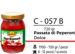 PASSATA DI PEPERONI DOLCE 720 GR C - 057B