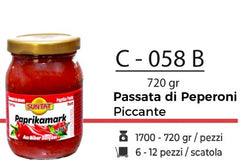 PASSATA DI PEPERONI PICCANTE 720 GR C - 058B
