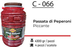 PASSATA DI PEPERONI PICCANTE 4300 GR C - 066