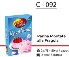 PANNA MONTATA ALLA FRAGOLA 2X 75 - 150GR C - 092