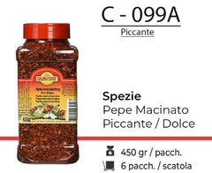 SPEZIE PEPE MACINATO PICCANTE 450GR C - 099A