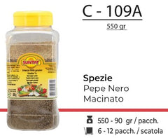 SPEZIE PEPE NERO MACINATO 550GR C - 109A