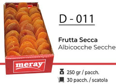 FRUTTA SECCA ALBICOCCHE SECCHE 250GR D - 011