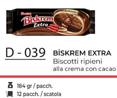 BISKREM EXTRA BISCOTTI RIPIENI 184 GR D - 039