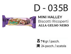 MINI HALLEY BISCOTTI RICOPERTI ALLA GELSO NERO 74GR D - 035B