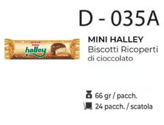 MINI HALLEY BISCOTTI RICOPERTI 66GR D - 035A