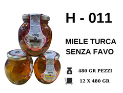 MIELE TURCA SENZA FAVO 480 GR H - 011