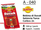 BOBINA DI SUCUK SALSICCIA TURCA CALIBRO 24 1000 GR A - 040