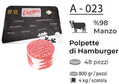 POLPETTE DI HAMBURGER 48X100 GR A - 023
