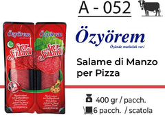 SALAME DI MANZO PER PIZZA 400 GR A - 052