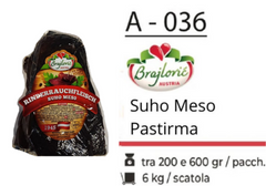 SUHO MESO PASTIRMA 600GR A - 036