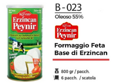FORMAGGIO FETA BASE DI ERZINCAN %55 OLEOSO 800 GR B - 023