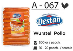 WURSTEL POLLO 500GR A - 067