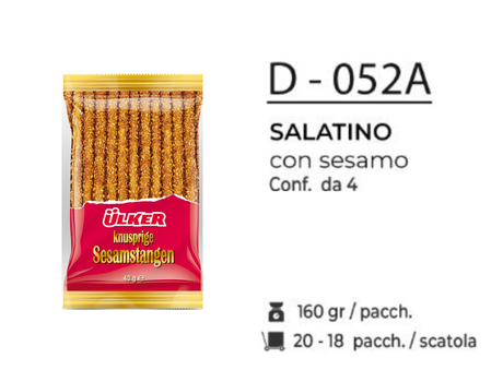 SALATINO CON SESAMO 160GR D - 052A