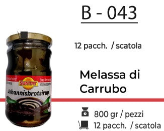 MELASSA DI CARRUBO 800 GR B - 043