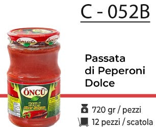 PASSATA DI PEPERONI DOLCE 720 GR C - 052B