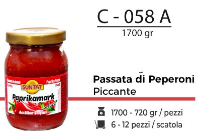 PASSATA DI PEPERONI PICANTE 1700 GR C - 058A