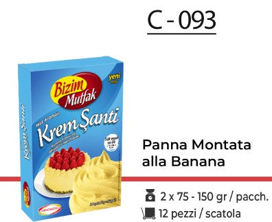 PANNA MONTATA ALLA BANANA 2X 75 - 150GR C - 093