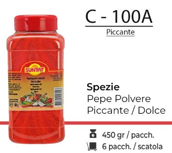 SPEZIE PEPE POLVERE PICCANTE 450GR C - 100A