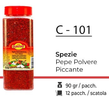 SPEZIE PEPE POLVERE PICCANTE 90GR C - 101