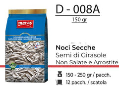 NOCI SECCHE SEMI DI GIRASOLE NON SALATE E ARROSTITE 150GR D - 008A