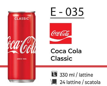 COCA COLA CLASSIC 330ML E - 035
