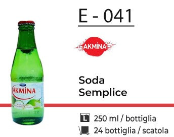 AKMINA SODA SEMPLICE250ML E - 041