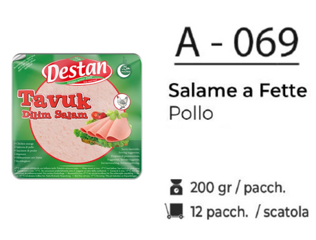 SALAME A FETTE POLLO  200GR A - 069