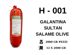 GALANTINA SULTAN SALAME OLIVE 2000 GR H - 001