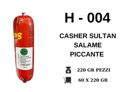 CASHER SULTAN SALAME PICCANTE 220 GR H - 004