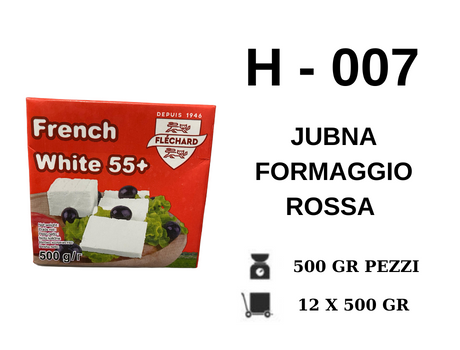 JUBNA FORMAGGIO ROSSA 500 GR H - 007