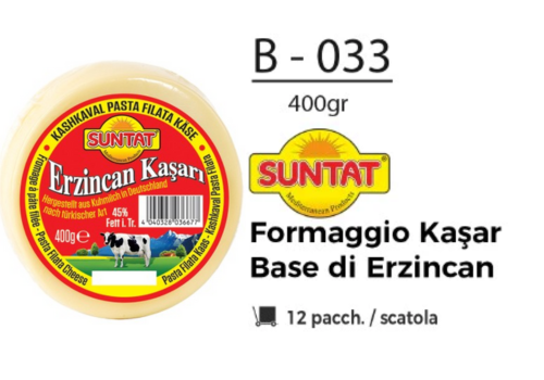 FORMAGGIO KASAR BASE DI ERZINCAN 400 GR B - 033