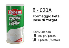 FORMAGGIO FETA BASE DI YOZGAT %60 OLEOSO 800 GR  B - 020A