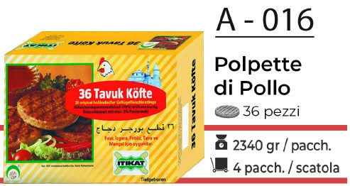 POLPETTE DI POLLO 36 PEZZI A - 016