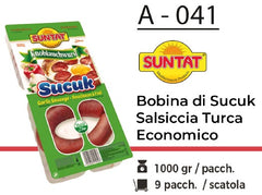 BOBINA DI SUCUK SALSICCIA  TURCA ECONOMICO 1000 GR A - 041