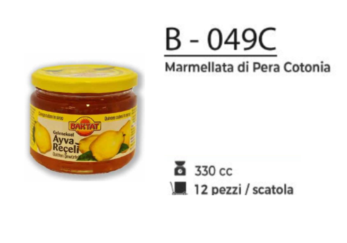 MARMELLATA DI PERA COTONIA  330 CC B - 049C